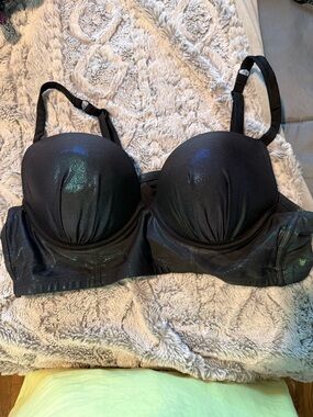 Cacique bikini swim top with Iridescent Green-Blue Sheen 42B